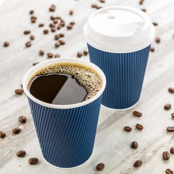 8oz disposable hot coffee ripple wall paper cup